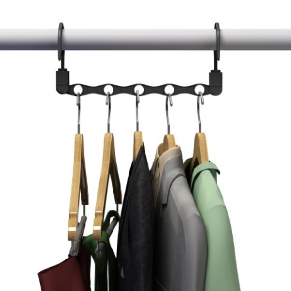 Hastings Home Space Saving Closet Organization Vertical and Horizontal Multi Hanger for Shirts, Pants, and Coats 614813YGZ